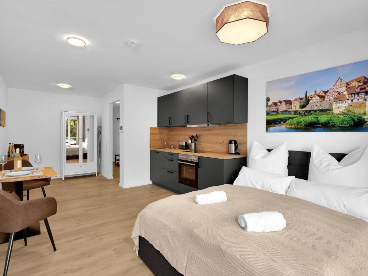 שווביש האל Inhome Studio Apartment - Kueche - Parken - Tv מראה חיצוני תמונה
