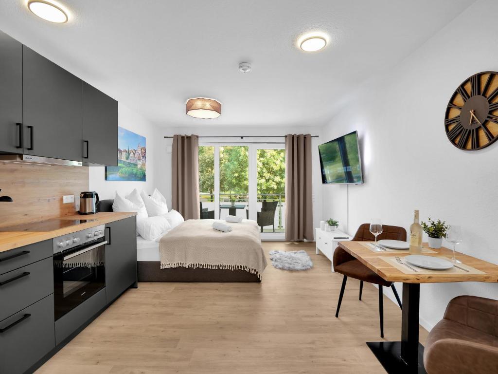 שווביש האל Inhome Studio Apartment - Kueche - Parken - Tv מראה חיצוני תמונה