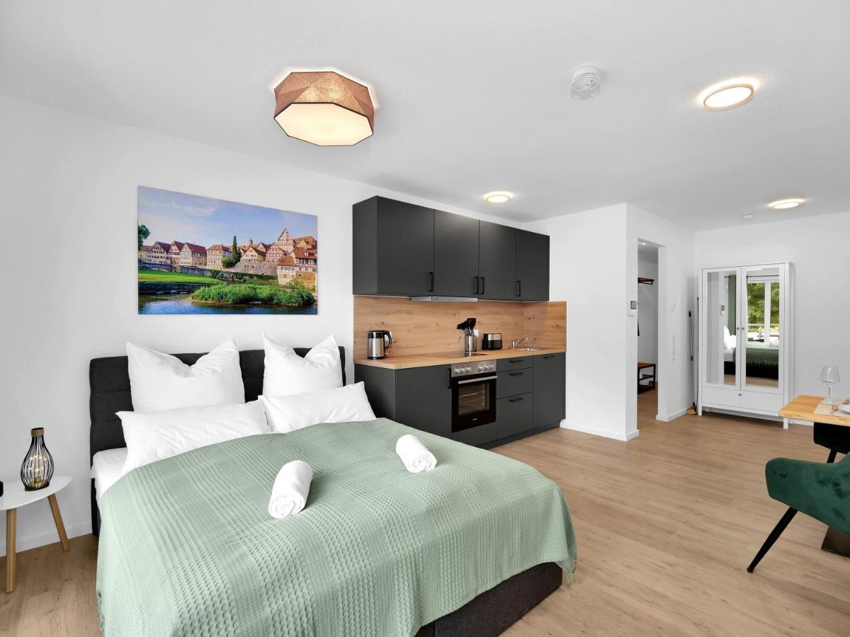 שווביש האל Inhome Studio Apartment - Kueche - Parken - Tv מראה חיצוני תמונה