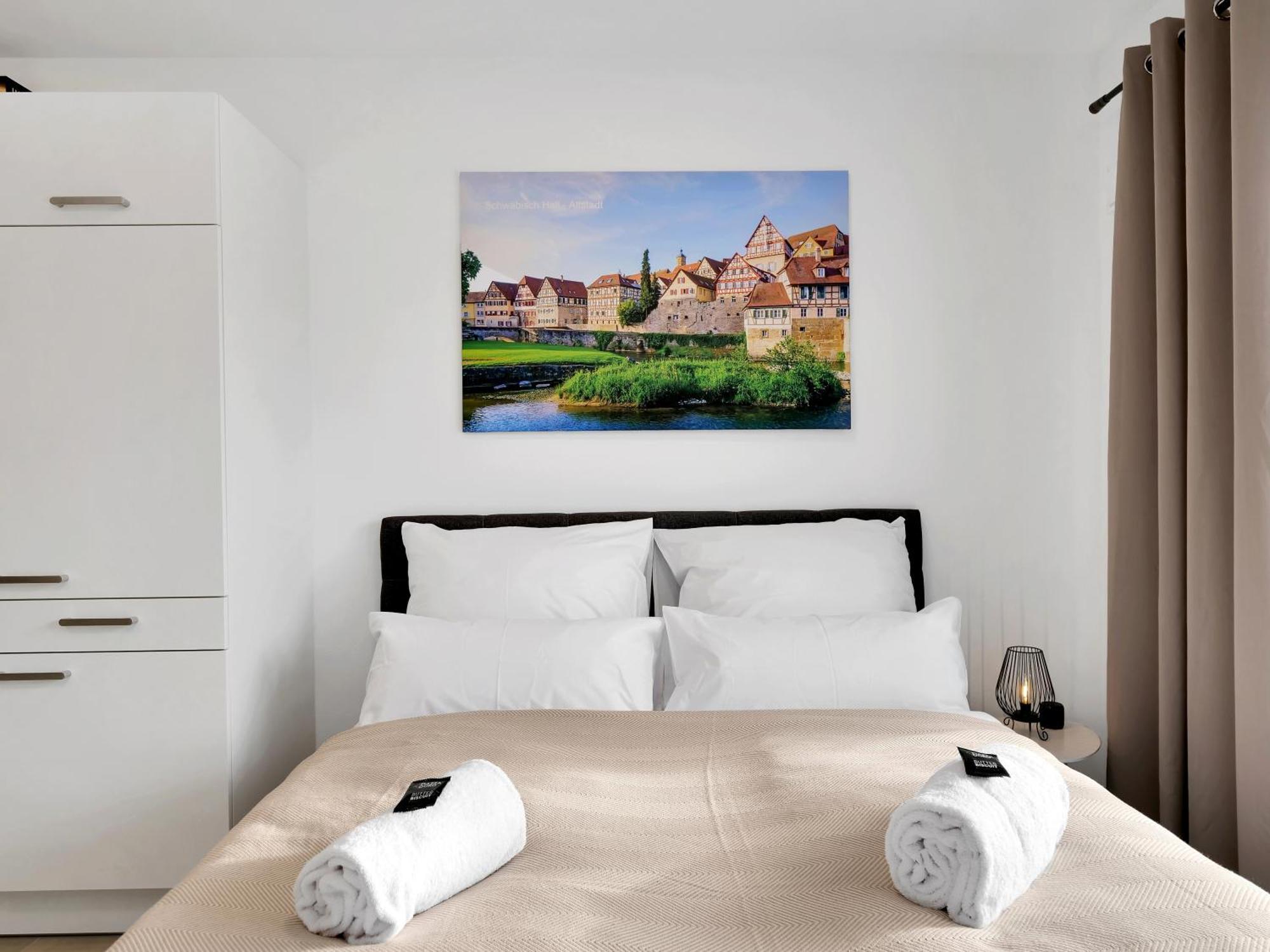 שווביש האל Inhome Studio Apartment - Kueche - Parken - Tv מראה חיצוני תמונה
